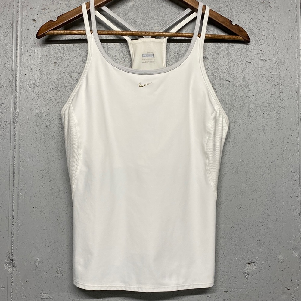 Nike White Tank Top Size L (10/12)